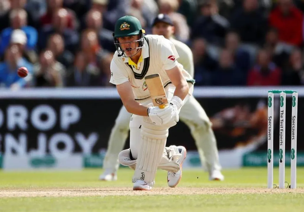  FILE PHOTO: Cricket - Ashes 2019 - Fourth Test - England v Australia - Emirates Old Trafford, Manchester, Britain - September 4, 2019   Australia's Marnus Labuschagne in action   Action Images via Reuters/Jason Cairnduff 