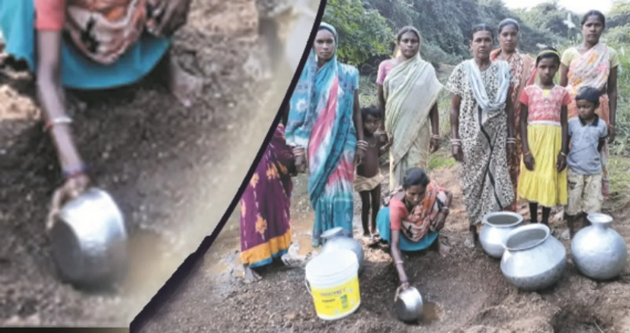  ମୌଳିକ ସୁବିଧାରୁ ବଂଚିତ ପାଳଲହଡ଼ା ବ୍ଲକ୍‌ ପେଚାମୁଣ୍ଡି ପଞ୍ଚାୟତର ଖଣ୍ଡୁଆଳସାହି : ନା ଅଛି ରାସ୍ତା ନା କୂଅ, ପାନୀୟ ଜଳ ପାାଇଁ ନଦୀକୂଳ ଚୁଆ ଭରସା