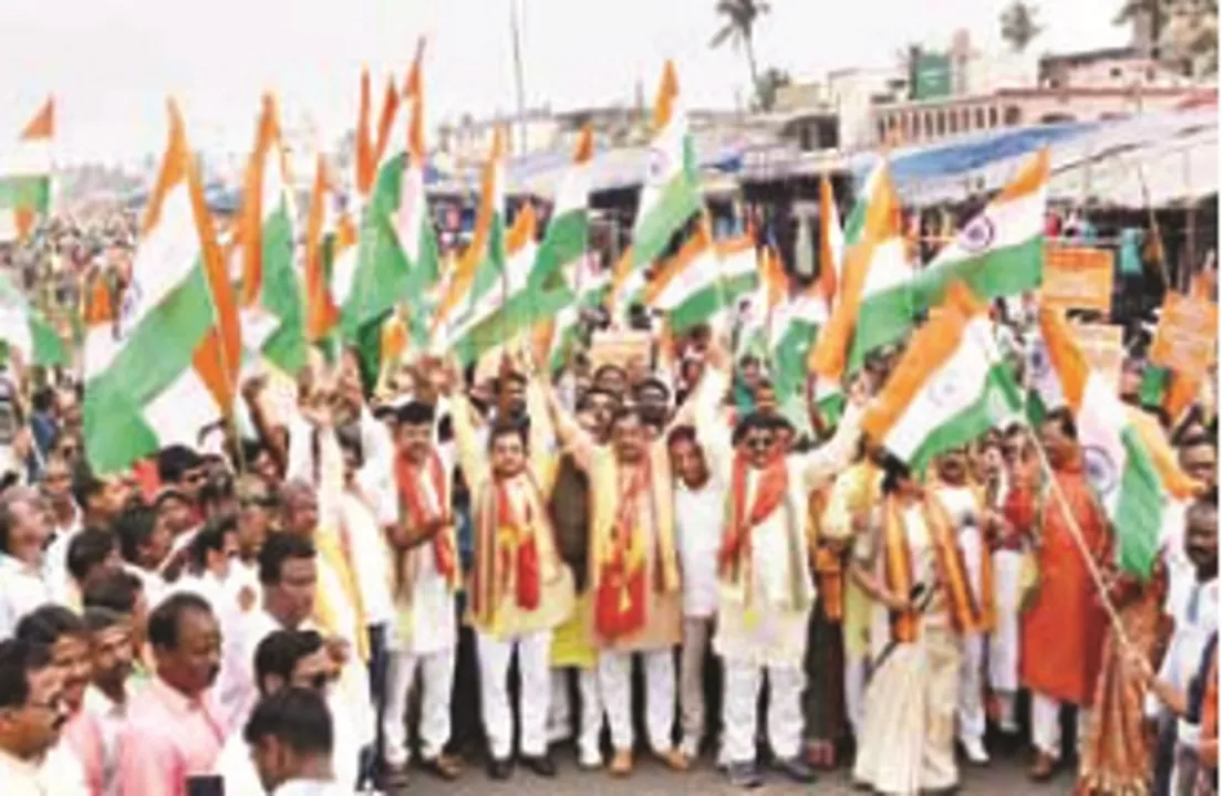  ସିଏଏ ସମର୍ଥନରେ ରାସ୍ତାକୁ ଓହ୍ଲାଇଲା ବିଜେପି : ଶ୍ରୀକ୍ଷେତ୍ରରୁ ଆରମ୍ଭ ହେଲା ଜନଜାଗରଣ ପଦଯାତ୍ରା