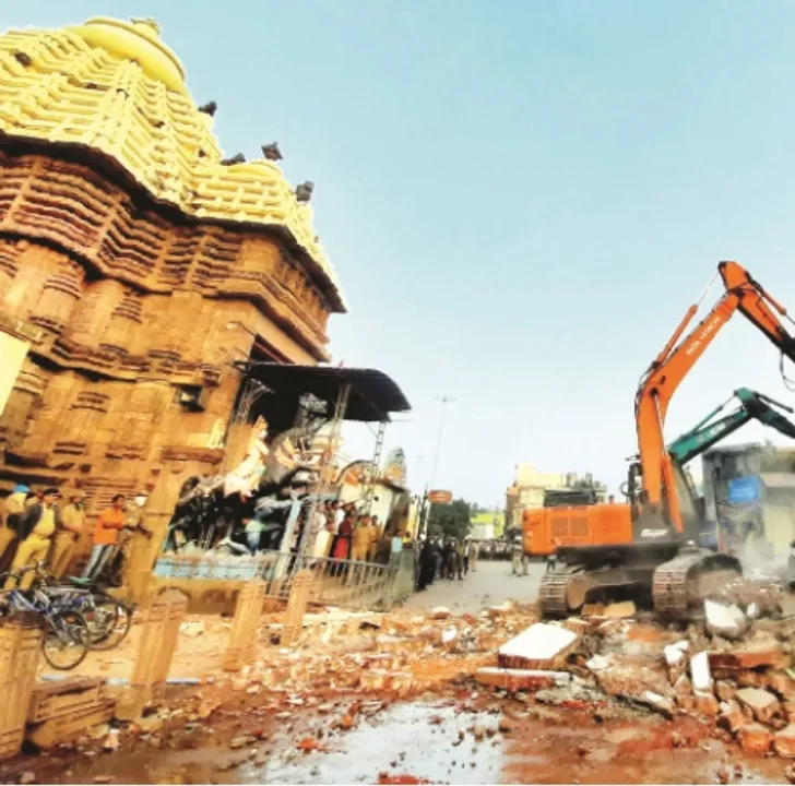  ପୁରୀ :‌ ଦକ୍ଷିଣଦ୍ୱାର ପାର୍ଶ୍ବରୁ ଉଚ୍ଛେଦ ଆରମ୍ଭ
