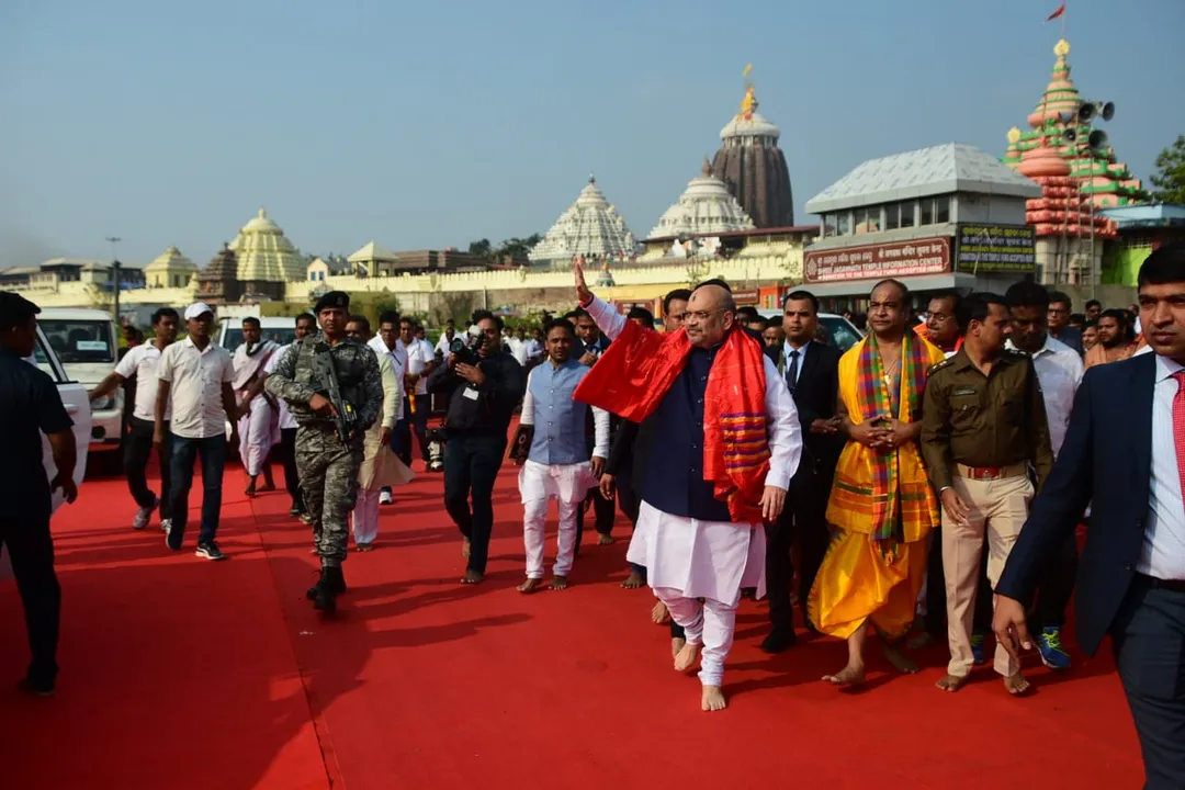  ଶ୍ରୀମନ୍ଦିର ଯାଇ ଶ୍ରୀଜଗନ୍ନାଥଙ୍କୁ ଦର୍ଶନ କରିଲେ କେନ୍ଦ୍ର ଗୃହମନ୍ତ୍ରୀ ଅମିତ ଶାହ