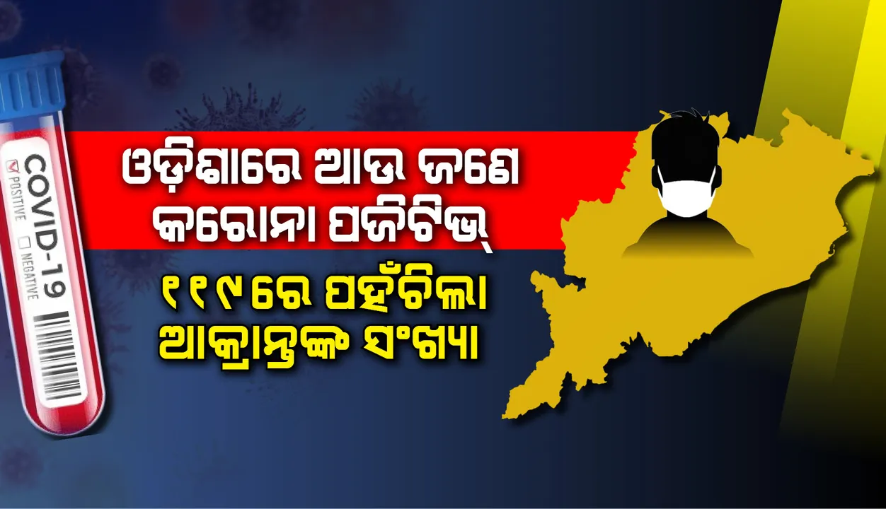  ଖୋର୍ଦ୍ଧାରୁ ଜଣେ କରୋନା ପଜିଟିଭ ଚିହ୍ନଟ ,୧୧୯ ରେ ପହଞ୍ଚିଲା ଆକ୍ରାନ୍ତଙ୍କ ସଂଖ୍ୟା