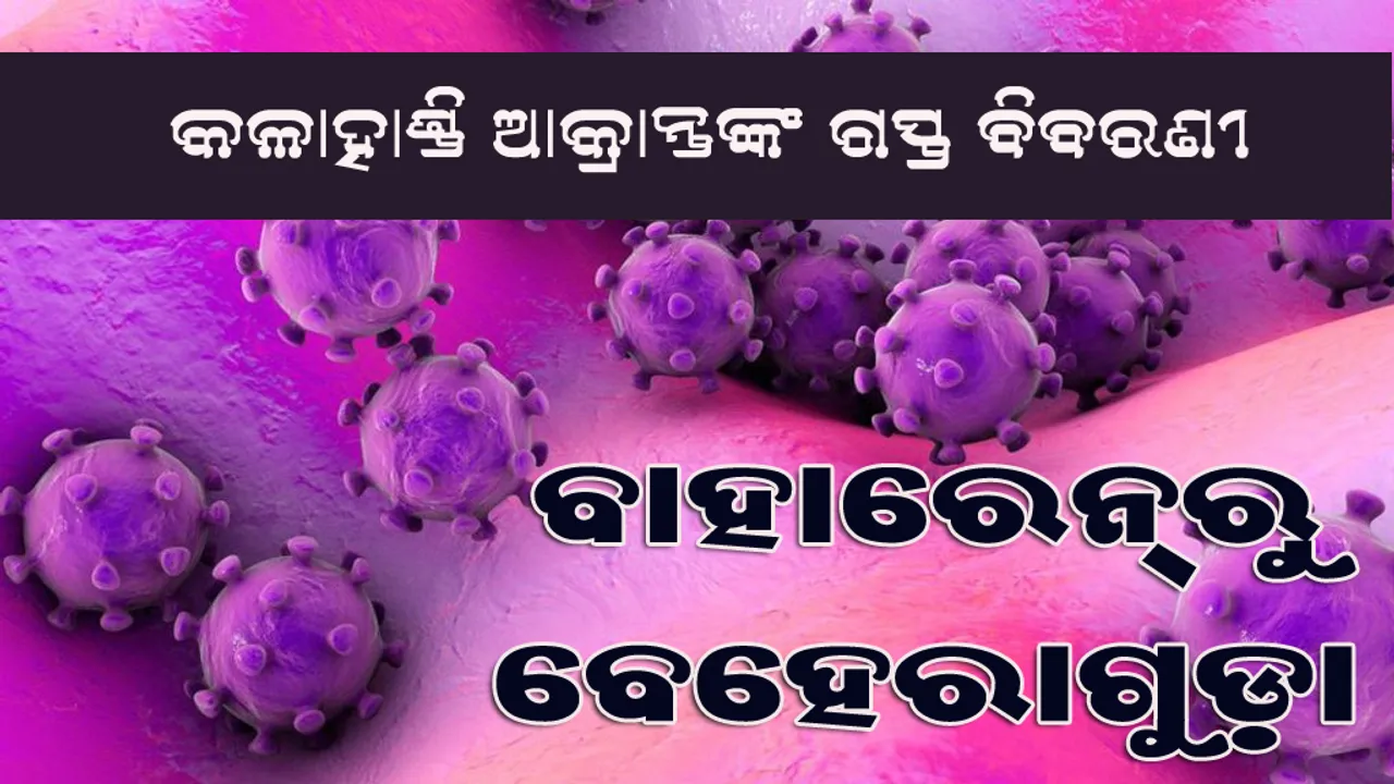  କଳାହାଣ୍ଡିର କରୋନା ଆକ୍ରାନ୍ତଙ୍କ ଯାତ୍ରା ଇତିହାସ ଜାଣନ୍ତୁ, ବାହାରେନରୁ ବେହେରାଗୁଡ଼ା