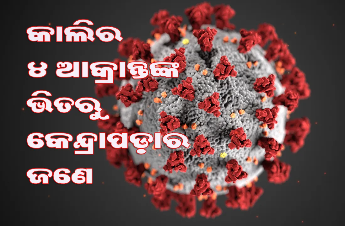  ଗତକାଲି କରୋନା ପଜିଟିଭ୍‌ ଚିହ୍ନଟ ହୋଇଥିବା ୪ ଜଣଙ୍କ ମଧ୍ୟରୁ ଜଣେ କେନ୍ଦ୍ରାପଡ଼ା ଜିଲ୍ଲାର
