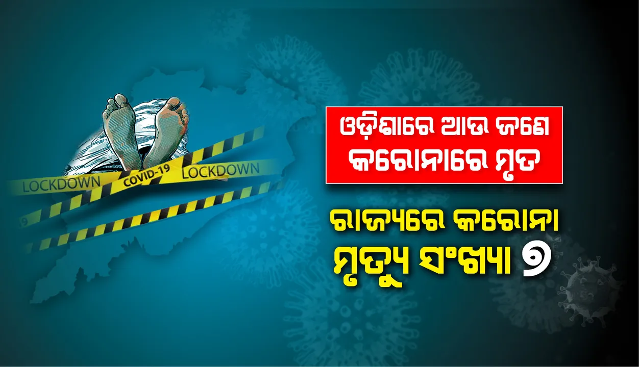  ଆଜି ପୁଣି ଜଣେ କରୋନା ଆକ୍ରାନ୍ତଙ୍କର ମୃତ୍ୟୁ, ରାଜ୍ୟରେ କରୋନାଜନିତ ମୃତ୍ୟୁ ସଂଖ୍ୟା ୭ ଛୁଇଁଲା