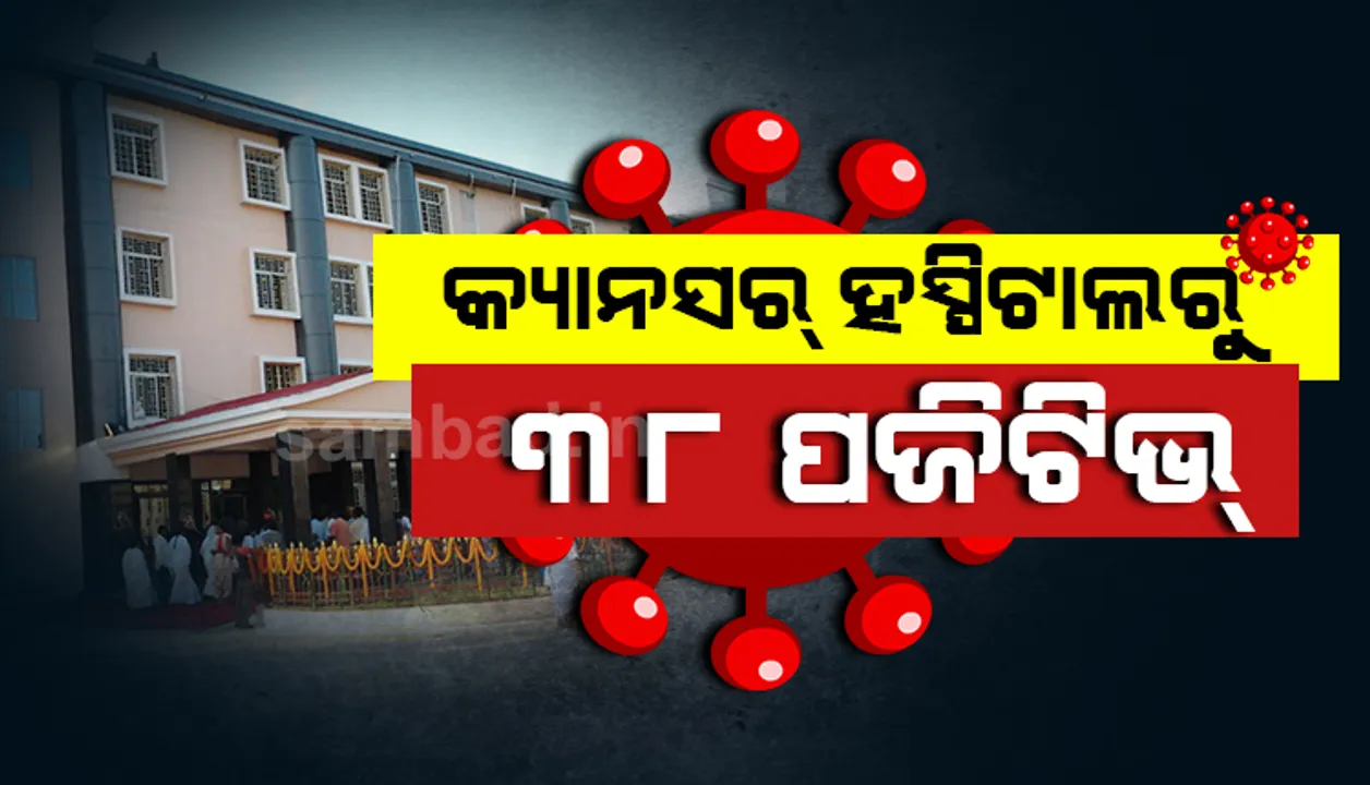  କ୍ୟାନସର ହସ୍‌ପିଟାଲରୁ ପୁଣି ୩୮ ଜଣ କରୋନା ପଜିଟିଭ୍‌