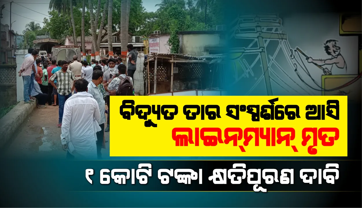  ଭଦ୍ରକ: ବିଦ୍ୟୁତ ତାର ସଂସ୍ପର୍ଶରେ ଆସି ଲାଇନମ୍ୟାନ୍ ମୃତ