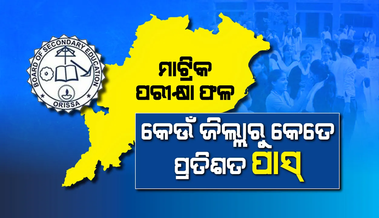  ମାଟ୍ରିକ ପରୀକ୍ଷା: ବରଗଡ଼ରୁ ସର୍ବାଧିକ ୮୯.୩୭% ଓ ନୂଆପଡ଼ାରୁ ସର୍ବନିମ୍ନ ୬୦.୧୮% ପାସ