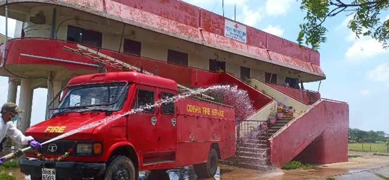  ଭଦ୍ରକ ସହରରେ କରୋନା ଆତଙ୍କ, ହେଉନି ସାନିଟାଇଜ୍