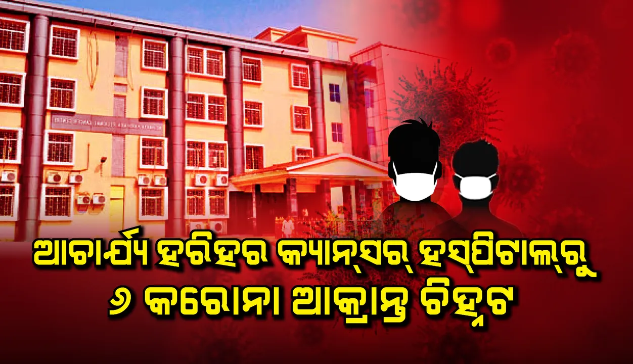 ପୁଣି ୬  କରୋନା ଆକ୍ରାନ୍ତ ଆଚାର୍ଯ୍ୟ ହରିହର ଆଞ୍ଚଳିକ କର୍କଟ କେନ୍ଦ୍ରରୁ ଚିହ୍ନଟ