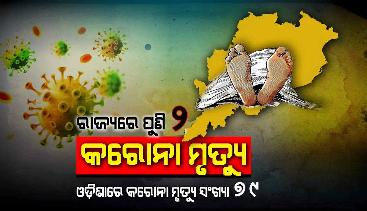  ଆଉ ୨ଜଣଙ୍କ ଜୀବନ ଗଲା,  ରାଜ୍ୟରେ କରୋନାଜନିତ ମୃତ୍ୟୁ ସଂଖ୍ୟା ୭୯ରେ ପହଞ୍ଚିଲା