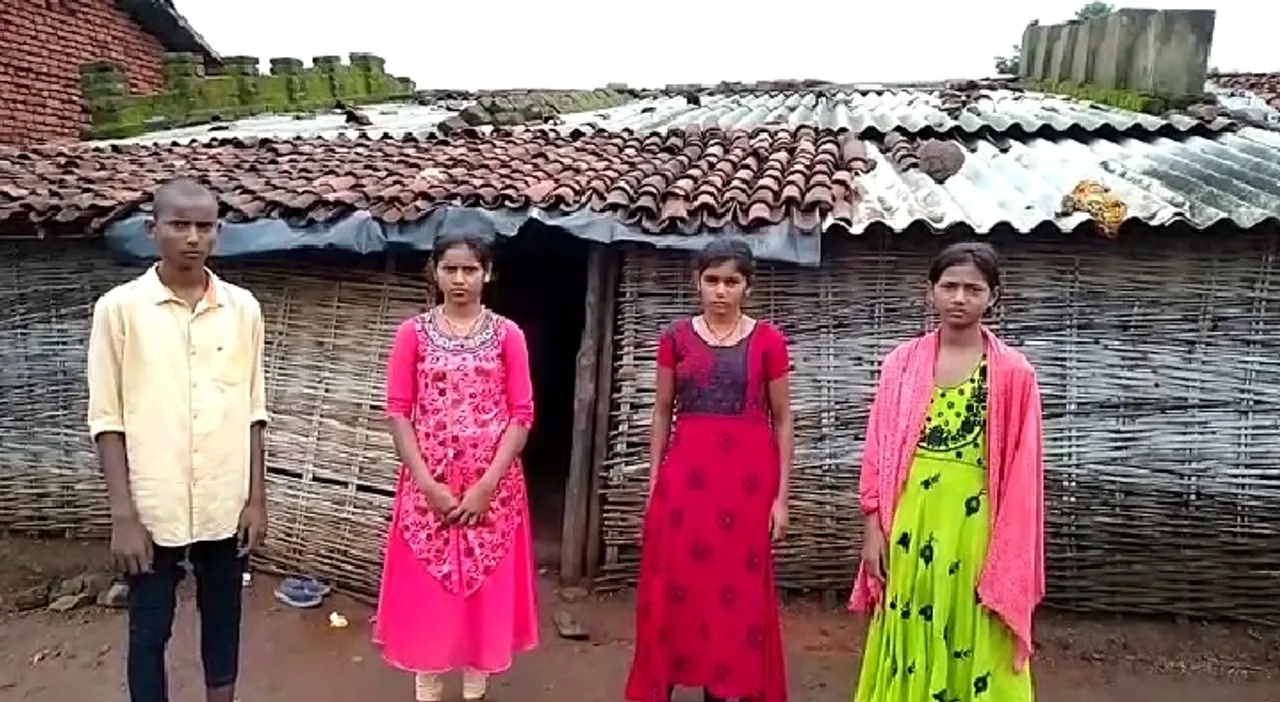  ବେସାହାରା ଜୀବନରେ ରାହା ଖୋଜୁଛନ୍ତି ଚାରି ଅନାଥ ଭାଇଭଉଣୀ