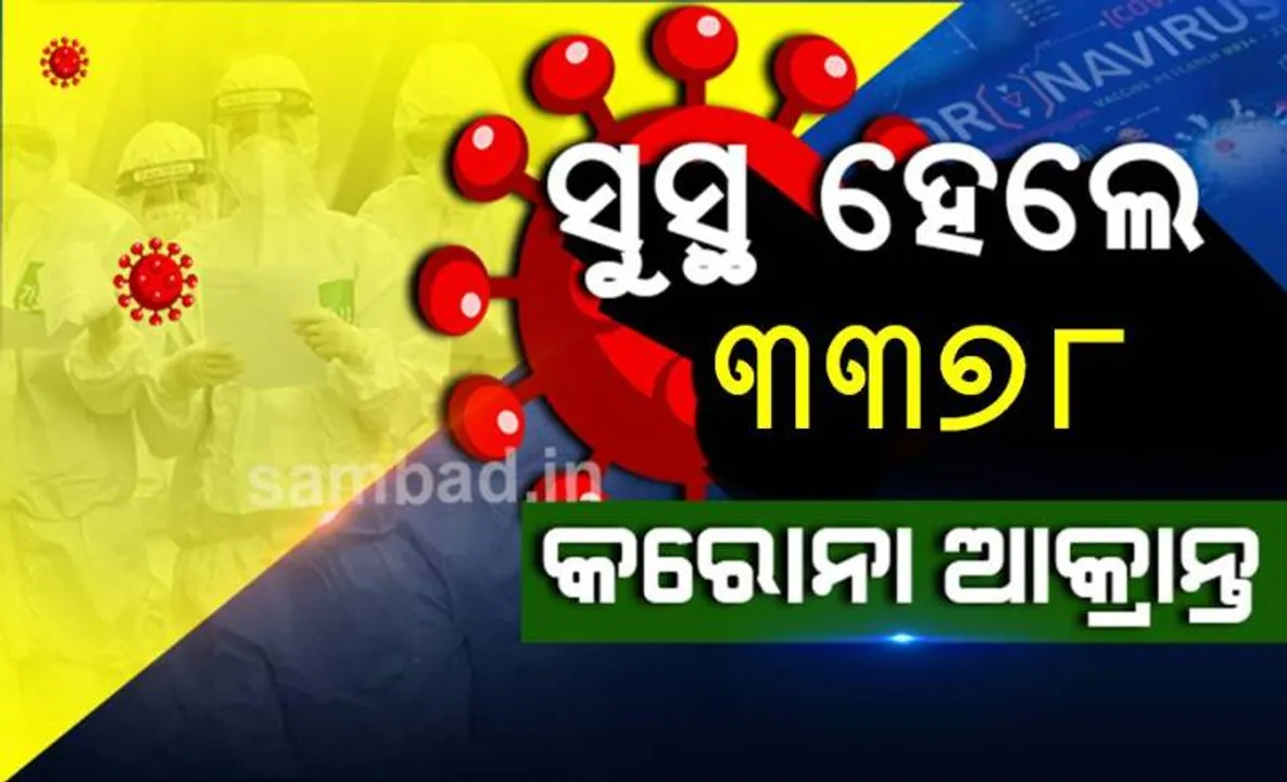  କରୋନା ଭାଇରସ: କଟକ ଜିଲ୍ଲାରୁ ୫୪୦ ଜଣଙ୍କ ସମେତ ରାଜ୍ୟରୁ ଆଜି ସୁସ୍ଥ ହେଲେ ୩୩୭୮ ଆକ୍ରାନ୍ତ