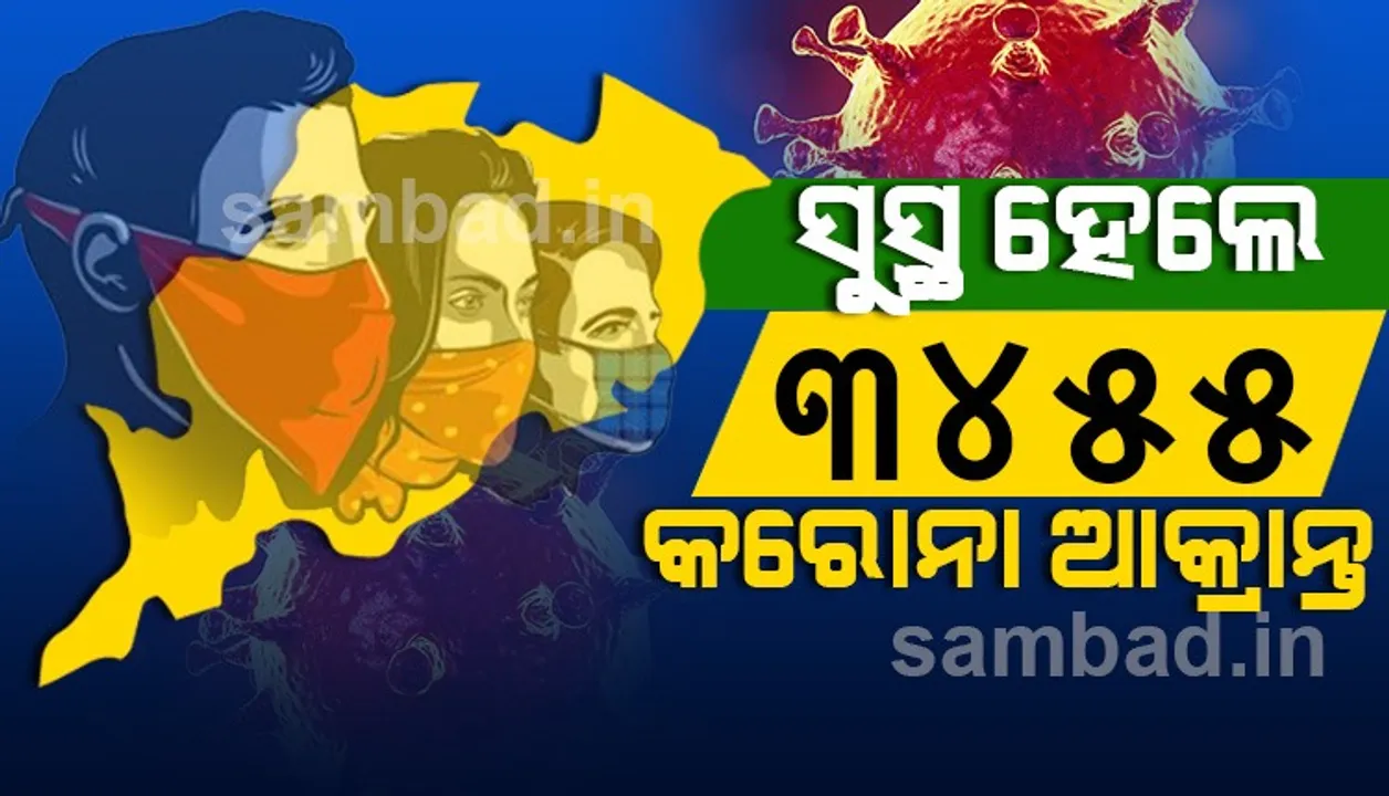  କରୋନା‌ରୁ ପୁଣି ସୁସ୍ଥ ହେଲେ ୩୪୫୫ ଜଣ ଆକ୍ରାନ୍ତ