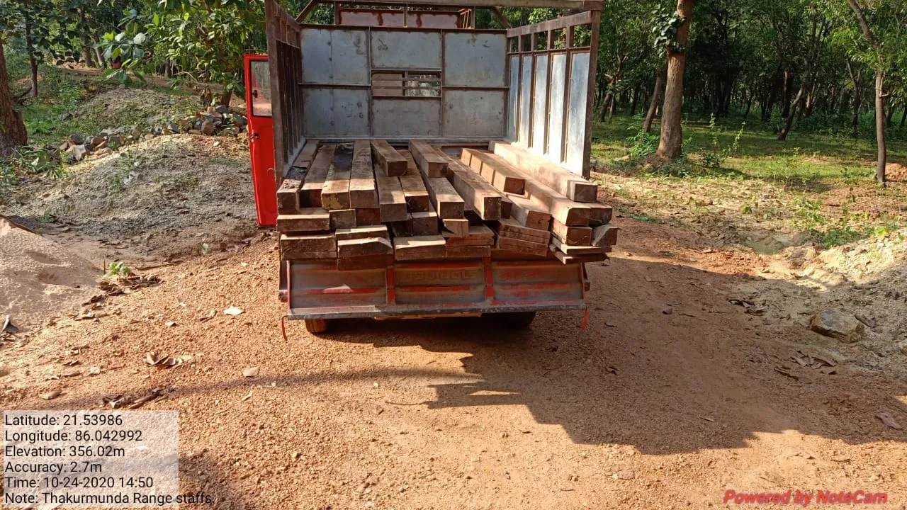  ଚୋରା କାଠ ଜବତ କଲା ଠାକୁରମୁଣ୍ଡା ବନ ବିଭାଗ 
