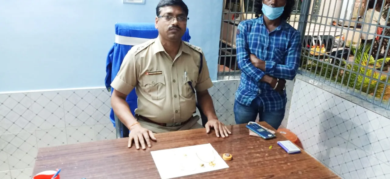  ସୁନା ଚୋରି ମାମଲାରେ ଜଣେ ଗିରଫ, ଚୋରି ସୁନା ଜବତ