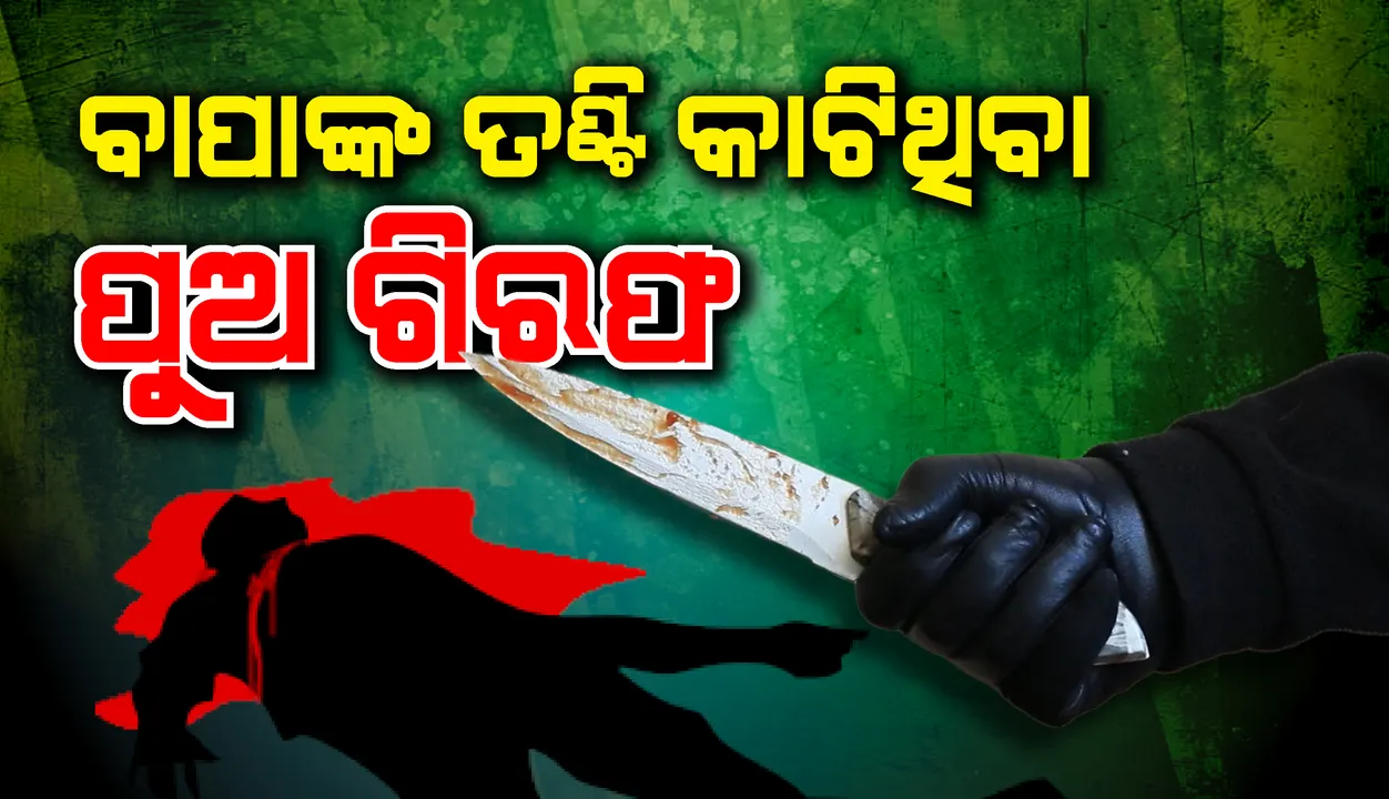  ଛୁରିରେ ବାପାଙ୍କ ତଣ୍ଟି କାଟିଦେଲା ପୁଅ, ଅଭିଯୁକ୍ତ ଗିରଫ