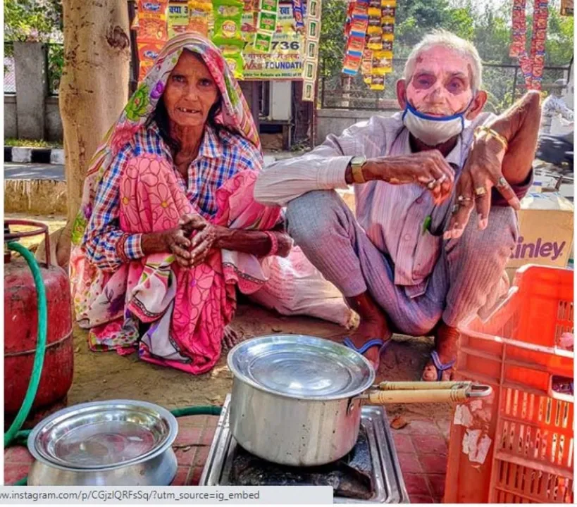  ଭଙ୍ଗା ହାତରେ ଦିଲ୍ଲୀରେ ଚା’ ଷ୍ଟଲ ଚଳାଉ ଥିଲେ ବୃଦ୍ଧ ଦମ୍ପତ୍ତି; ଭିଡିଓ ଭାଇରାଲ ହେଲା ପରେ ବଦଳିଗଲା ଭାଗ୍ୟ