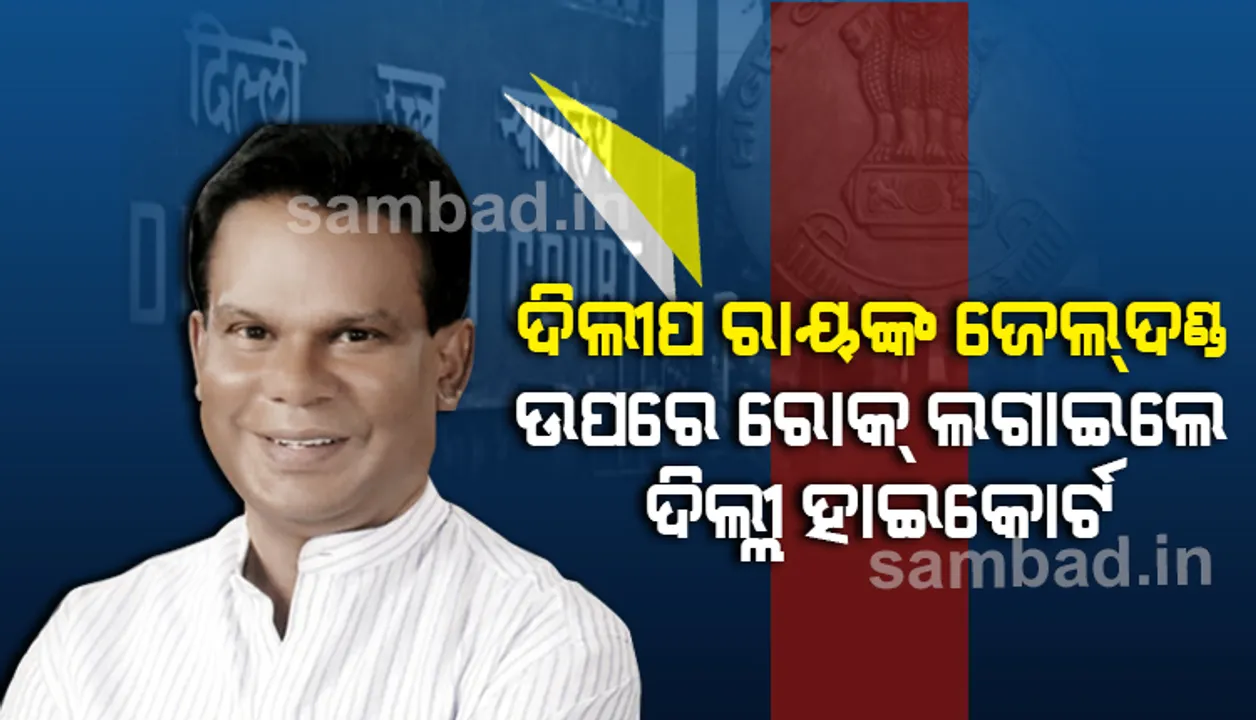  ଦିଲୀପ ରାୟଙ୍କୁ ଆଶ୍ବସ୍ତି : ୩ ବର୍ଷର ଜେଲଦଣ୍ଡ ଉପରେ ରୋକ୍ ଲଗାଇଲେ ଦିଲ୍ଲୀ ହାଇକୋର୍ଟ
