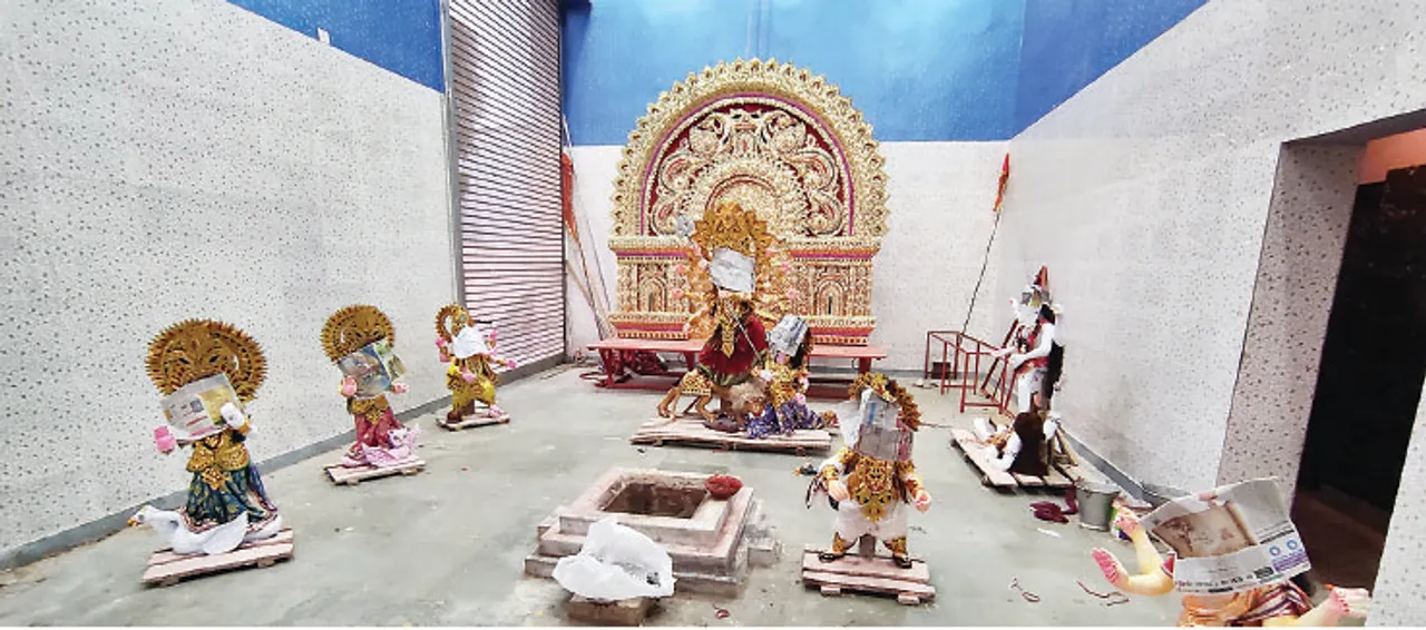  ଝାରପଡ଼ା ଦୁର୍ଗାପୂଜା ସମିତି: କରୋନାମୁକ୍ତ ବିଶ୍ବ ପାଇଁ ପ୍ରାର୍ଥନା