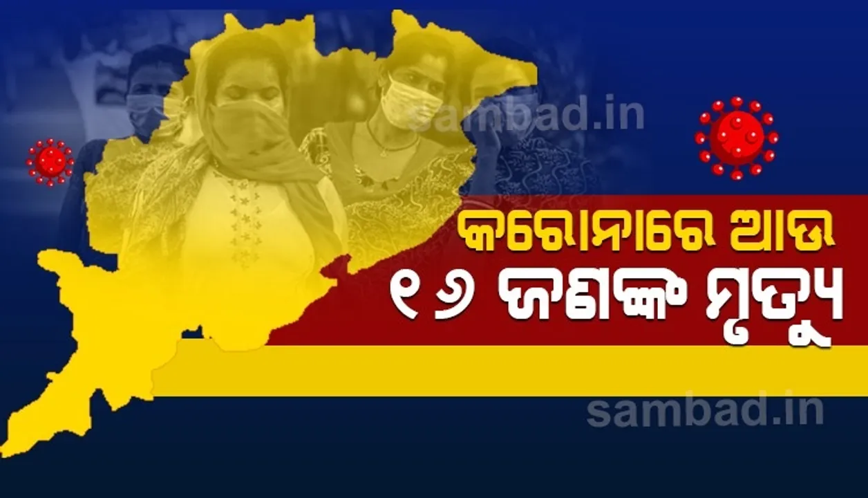  ଆଉ ୧୬ଜଣଙ୍କ ମୃତ୍ୟୁ, ୧୦୨୨ରେ ପହଞ୍ଚିଲା ରାଜ୍ୟର ମୋଟ କରୋନା ମୃତ୍ୟୁ ସଂଖ୍ୟା