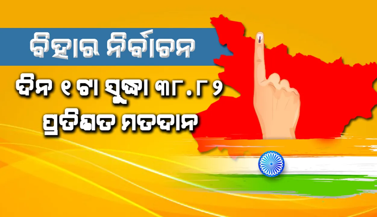  ବିହାର ନିର୍ବାଚନ: ମଧ୍ୟାହ୍ନ ୧ଟା ସୁଦ୍ଧା ୩୮.୮୨ପ୍ରତିଶତ ମତଦାନ
