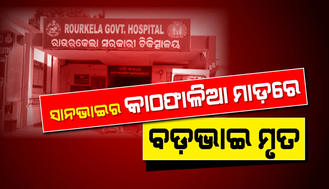  ସାନଭାଇର କାଠଫାଳିଆ ମାଡ଼ରେ ବଡ଼ଭାଇର ମୃତ୍ୟୁ, ଅଭିଯୁକ୍ତ ଥାନାରେ ଅଟକ