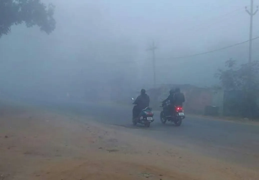  ଘନ କୁହୁଡ଼ିର ଚାଦର ତଳେ କେନ୍ଦୁଝର, ଫଟୋ : ଶତ୍ରୁଘ୍ନ ସାହୁ 