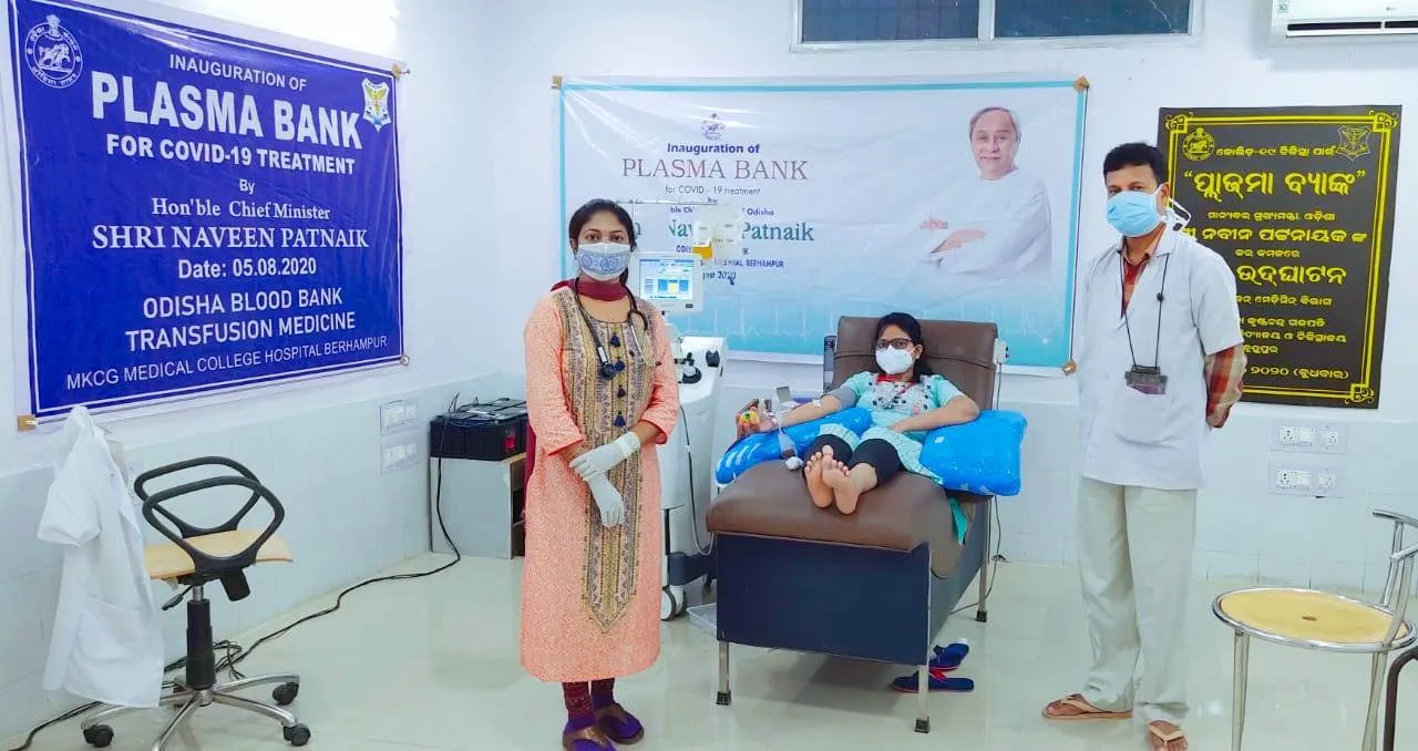  କରୋନାର ସଞ୍ଜୀବନୀ 'ପ୍ଲାଜ୍‌ମା': ଏମ‌୍‌କେସିଜିରେ ଆଜି ସୁଦ୍ଧା ୩୦୫ଙ୍କ ପ୍ଲାଜ୍‌ମା ଦାନ 