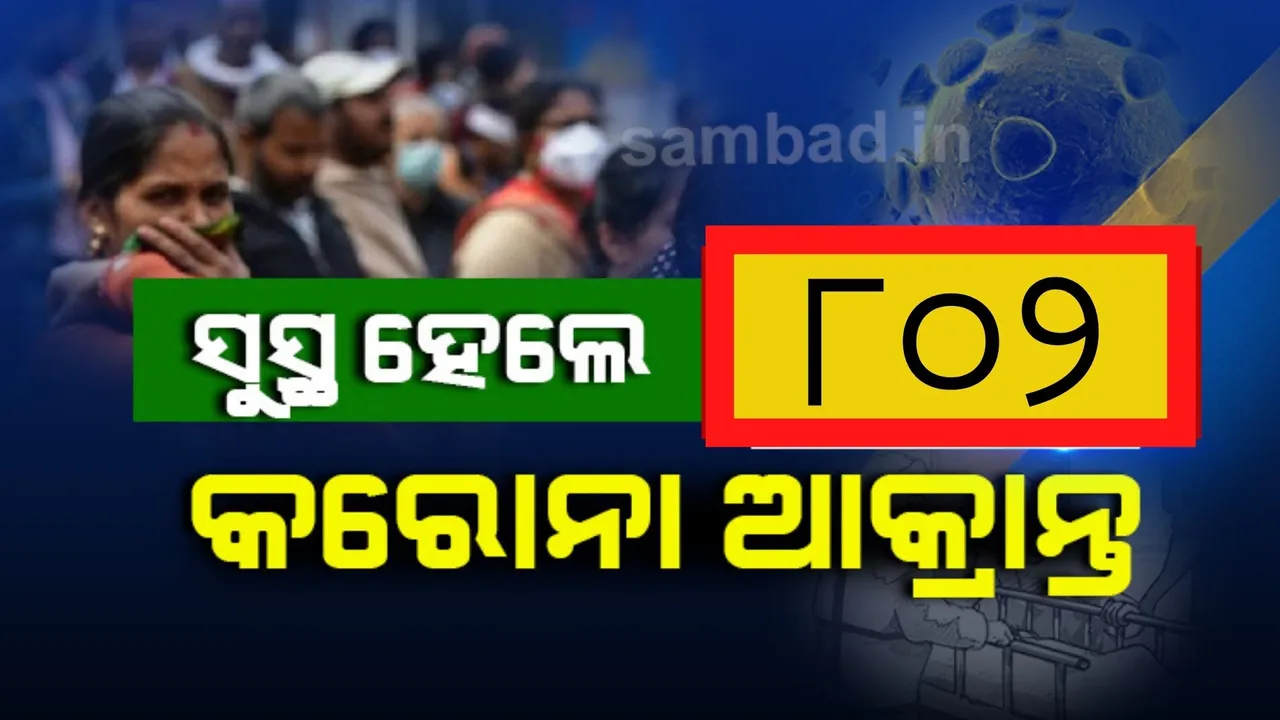  ରାଜ୍ୟରେ ଆଉ ୮୦୨ କରୋନା ଆକ୍ରାନ୍ତ ସୁସ୍ଥ ହେଲେ