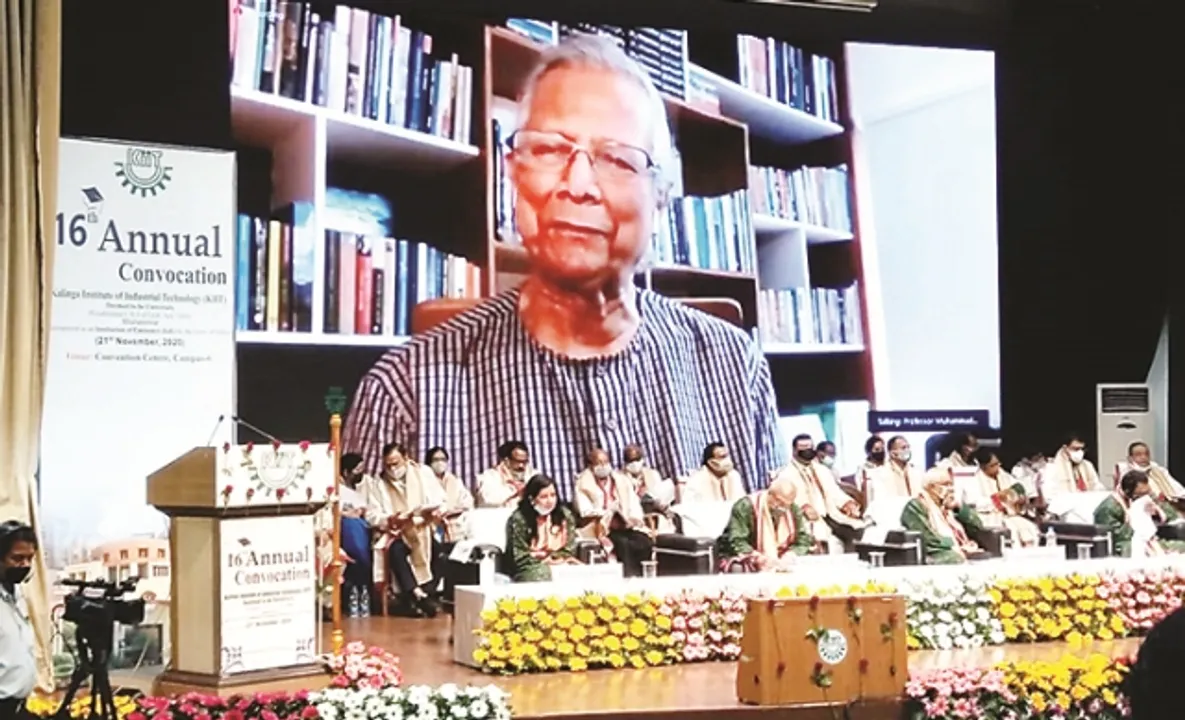  କିଟ୍‍ର ୧୬ତମ ସମାବର୍ତ୍ତନ ଉତ୍ସବରେ ନୋବେଲ ବିଜେତା ପ୍ରଫେସର୍‌ ୟୁନୁସ୍‌ଙ୍କ ମତ : ‘ବିଶ୍ୱର ପୁନଃନିର୍ମାଣ ପାଇଁ ସୁଯୋଗ ଦେଇଛି କରୋନା’