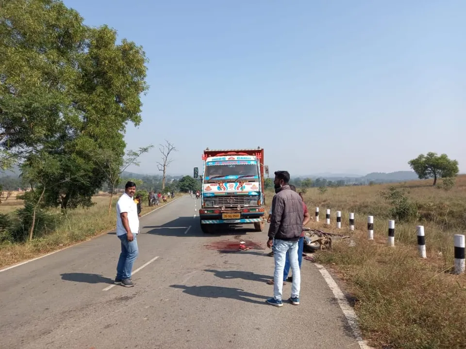 ଟ୍ରକ ଧକ୍କାରେ ସ୍କୁଟି ଚାଳକଙ୍କ ମୃତ୍ୟୁ