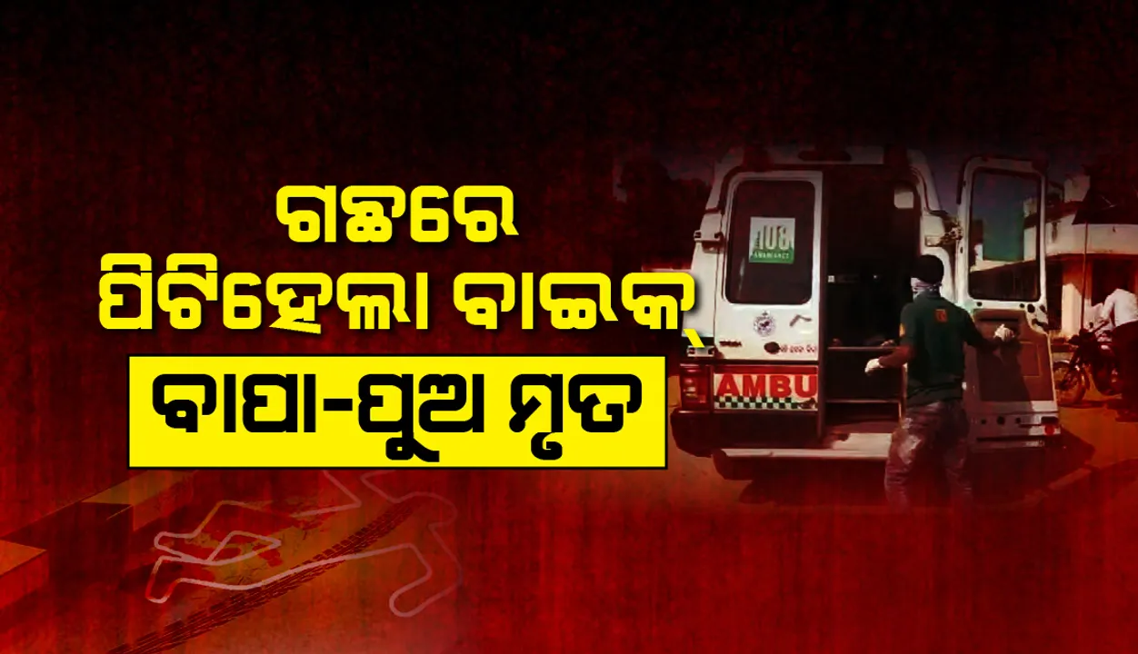  ଗଛରେ ପିଟି ହେଲା ବାଇକ୍: ବାପପୁଅ ମୃତ