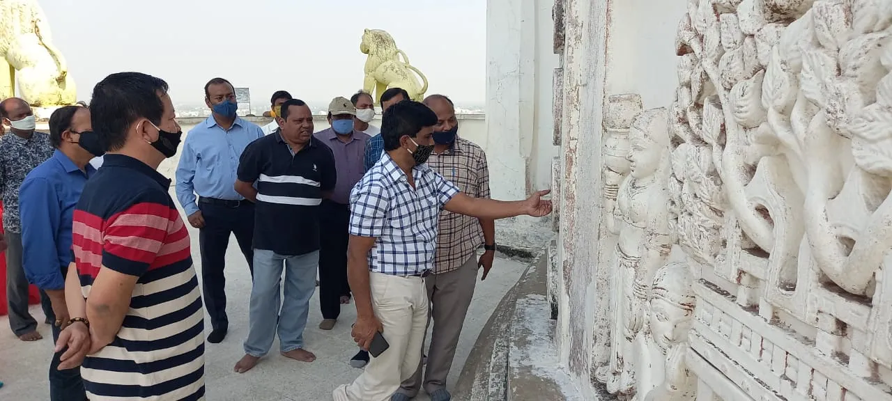  ଶାନ୍ତିସ୍ତୂପ ଫାଟ ମରାମତି ନେଇ କାର୍ଯ୍ୟ ପ୍ରକ୍ରିୟା ଆରମ୍ଭ