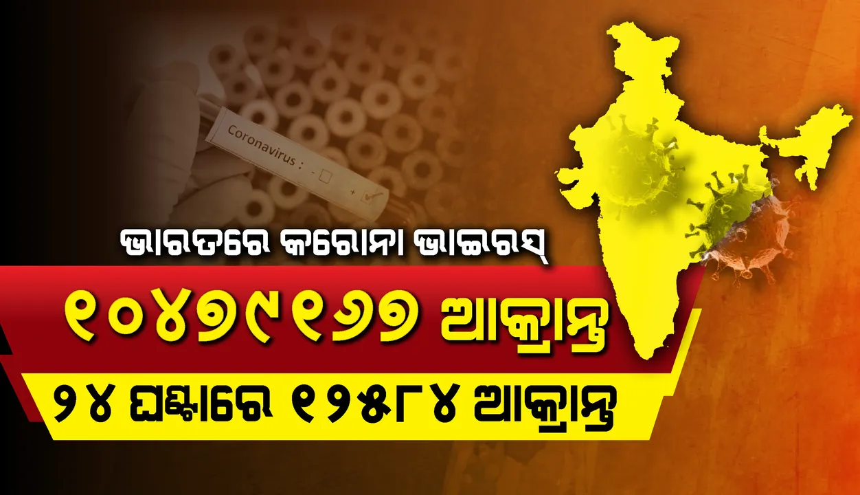  ୨୪ ଘଣ୍ଟାରେ ଭାରତରେ ୧୨,୫୮୪ ନୂଆ ଆକ୍ରାନ୍ତ, ୧୬୭ ମୃତ