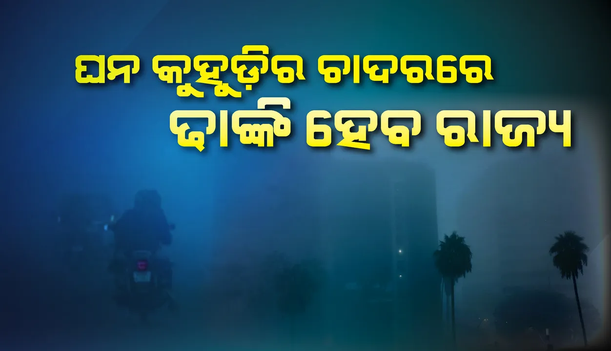  ପୁଣି ଘନ କୁହୁଡ଼ିର ଚାଦର ଢ଼ାଙ୍କିବ ରାଜ୍ୟକୁ; ୬ ଜିଲ୍ଲାକୁ ଜାରି ହେଲା ୟେଲୋ ଓ୍ଵାର୍ଣ୍ଣିଂ