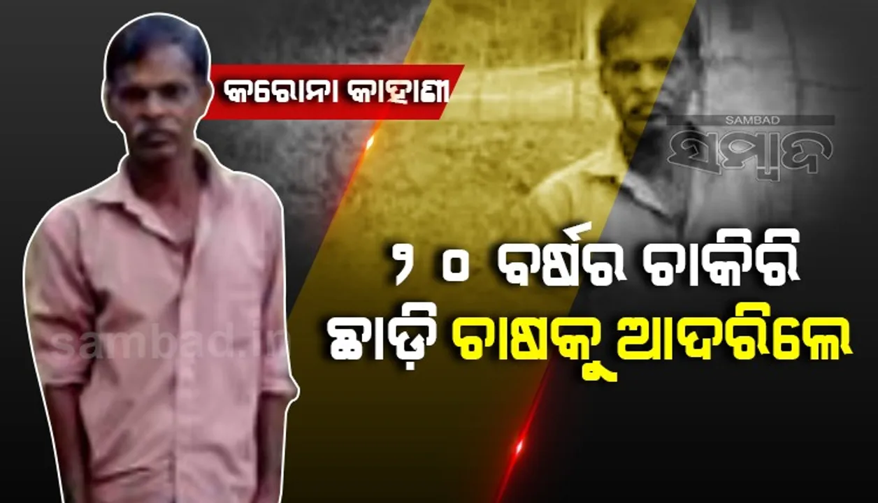 କରୋନା କାହାଣୀ: କୋଡିଏ ବର୍ଷର  ଚାକିରି ଛାଡ଼ିବାକୁ ପଡ଼ିଲା, ଚାଷକୁ ଆଦରିଲେ