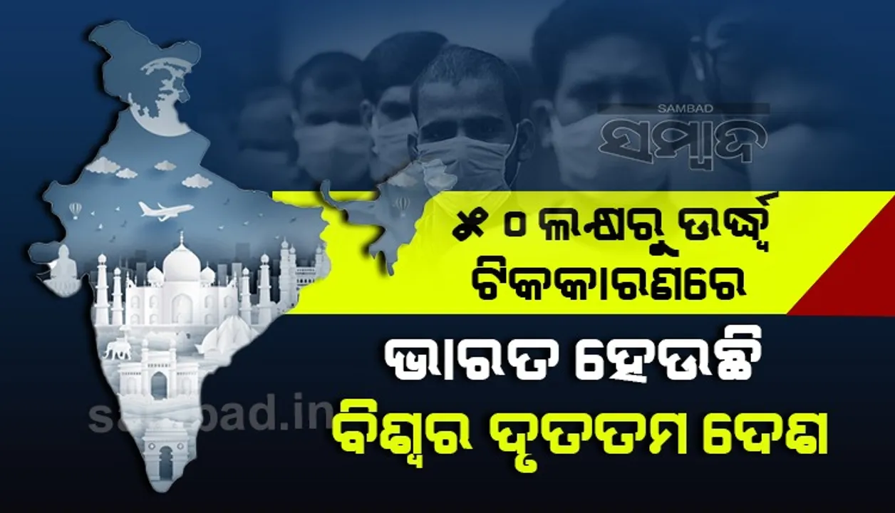  ଭାରତରେ ୫୪ ଲକ୍ଷରୁ ଅଧିକ ନେଇ ସାରିଲେଣି କୋଭିଡ୍‌-୧୯ ଟିକା: ସ୍ୱାସ୍ଥ୍ୟ ମନ୍ତ୍ରାଳୟ