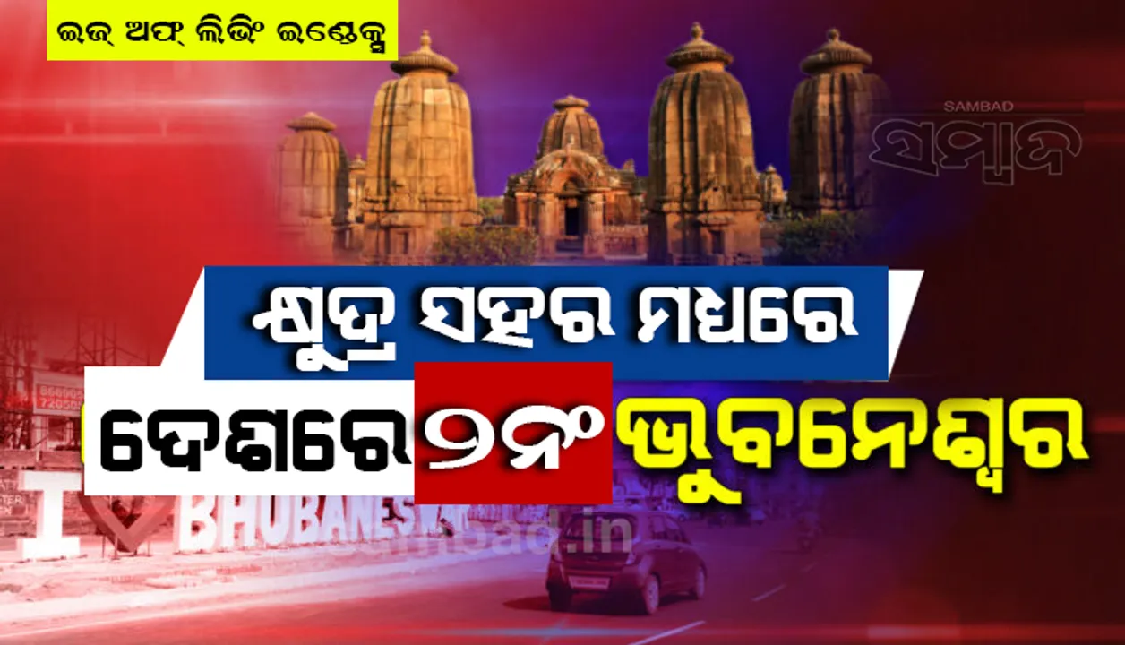  ଇଜ୍ ଅଫ୍ ଲିଭିଂ ଇଣ୍ଡେକ୍ସ : ବୃହତ ସହର ତାଲିକାର ସର୍ବାଗ୍ରେ ବେଙ୍ଗାଲୁରୁ, କ୍ଷୁଦ୍ର ସହର ମଧ୍ୟରେ ଭୁବନେଶ୍ୱର ଦ୍ୱିତୀୟ ସର୍ବୋତ୍ତମ