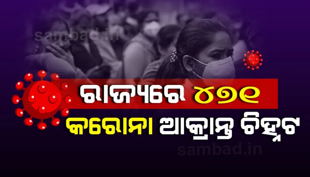  ୨୪ ଘଣ୍ଟାରେ ରାଜ୍ୟରେ ୪୭୧ କରୋନା ପଜିଟିଭ ଚିହ୍ନଟ