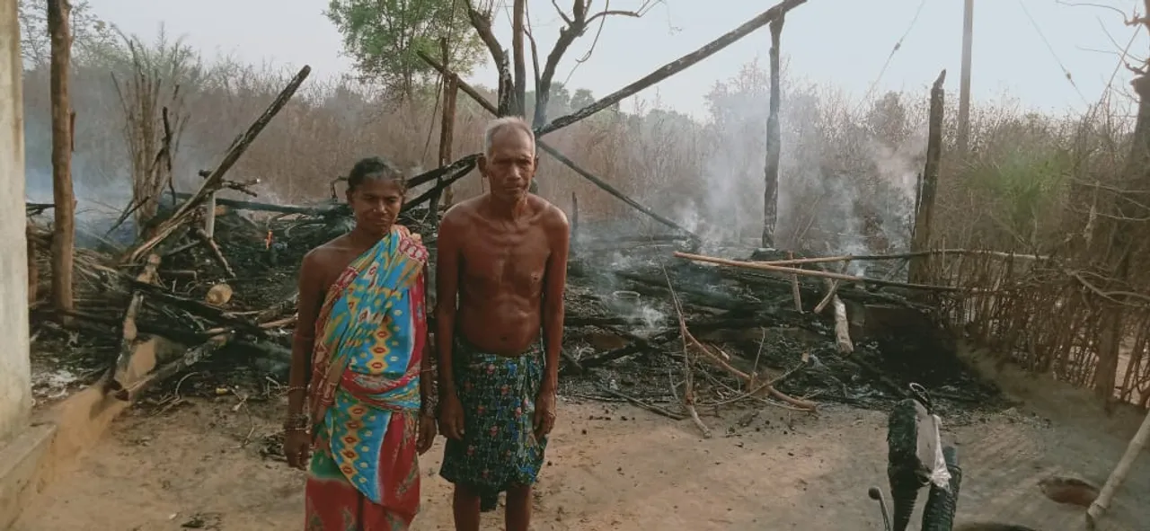  ବ୍ରାହ୍ମଣୀଗ୍ରାମରେ ନିଆଁ ଲାଗି ପୋଡ଼ିଗଲା ଘର 