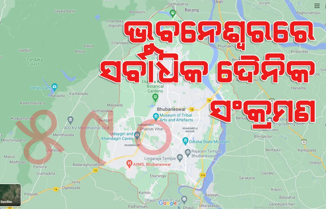  ଦ୍ବିତୀୟ ଲହରରେ ଭୁବନେଶ୍ବରରୁ ଆଜି ସର୍ବାଧିକ ୫୯୦ କରୋନା ଆକ୍ରାନ୍ତ ଚିହ୍ନଟ, ୧୩୯ସୁସ୍ଥ
