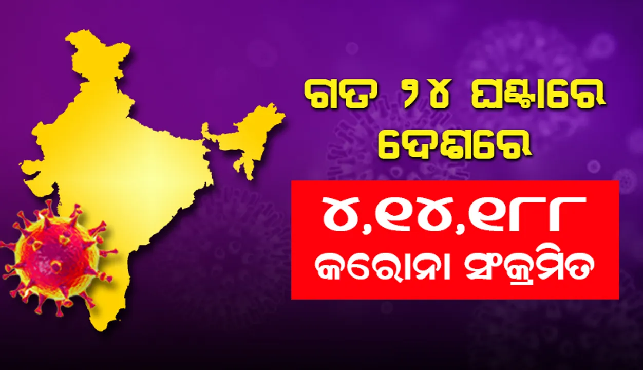  ୨୪ ଘଣ୍ଟା ମଧ୍ୟରେ ଦେଶରେ ୪,୧୪,୧୮୮ ନୂଆ କୋଭିଡ୍‌-୧୯ ସଂକ୍ରମିତଙ୍କ ଚିହ୍ନଟ, ମୃତ୍ୟୁସଂଖ୍ୟା ୩,୯୧୫