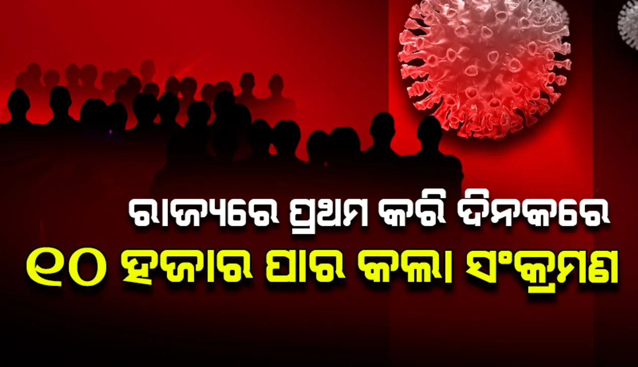  ରାଜ୍ୟରେ ୧୦ ହଜାର ଅତିକ୍ରମ କଲା ସଂକ୍ରମଣ ସଂଖ୍ୟା : ଗତ ୨୪ ଘଣ୍ଟାରେ ୧୦,୪୧୩ ଆକ୍ରାନ୍ତ ଚିହ୍ନଟ, ୧୧ ମୃତ