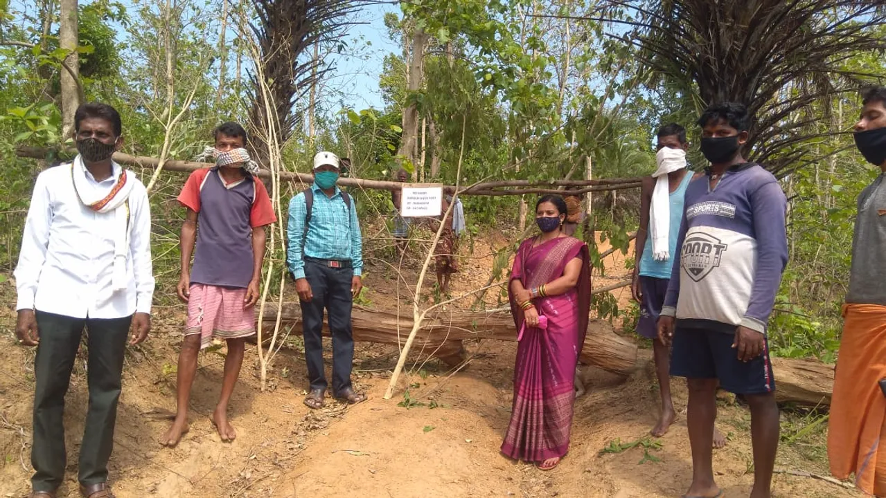  ମାଥିଲି ବ୍ଲକ ବଡାଗୁଡ଼ା ଗ୍ରାମରେ ସୀମା ସିଲ୍