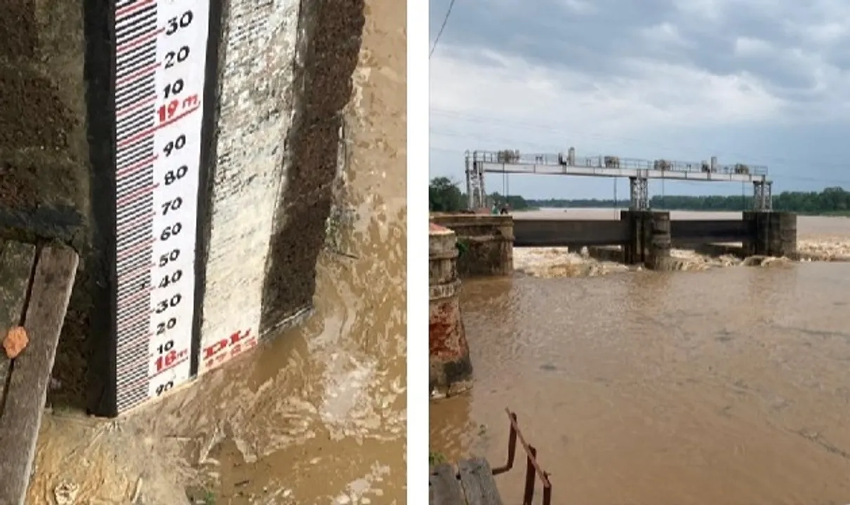  ବୈତରଣୀରେ ଆସିଲା ପ୍ରଥମ ବନ୍ୟା ଜଳ, ବୈତରଣୀର ବିପଦ ସଙ୍କେତ ଉପରେ ବନ୍ୟା ଜଳ ପ୍ରବାହିତ