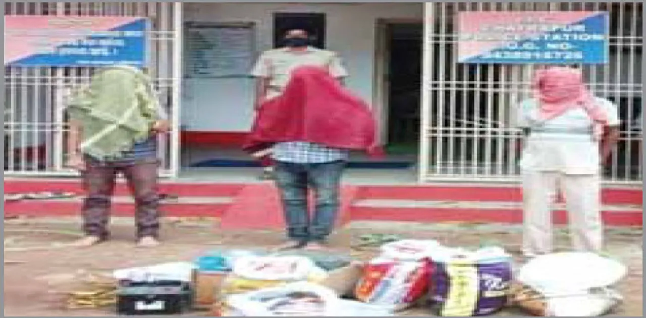  ପଥର ଖାଦାନରୁ ବିପୁଳ ବିସ୍ଫୋରକ ଜବତ, ୩ ଗିରଫ