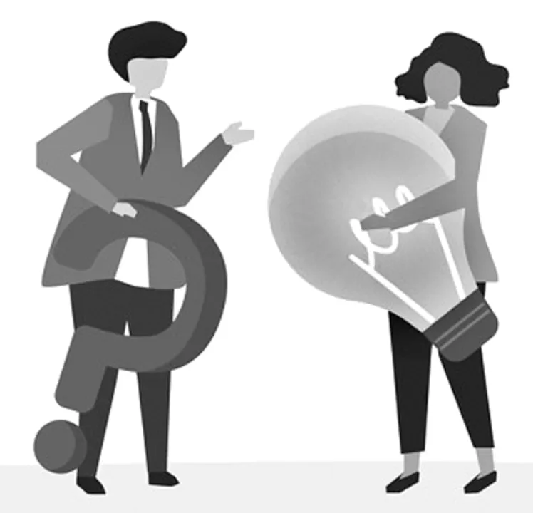  Illustration of people avatar business plan concept 