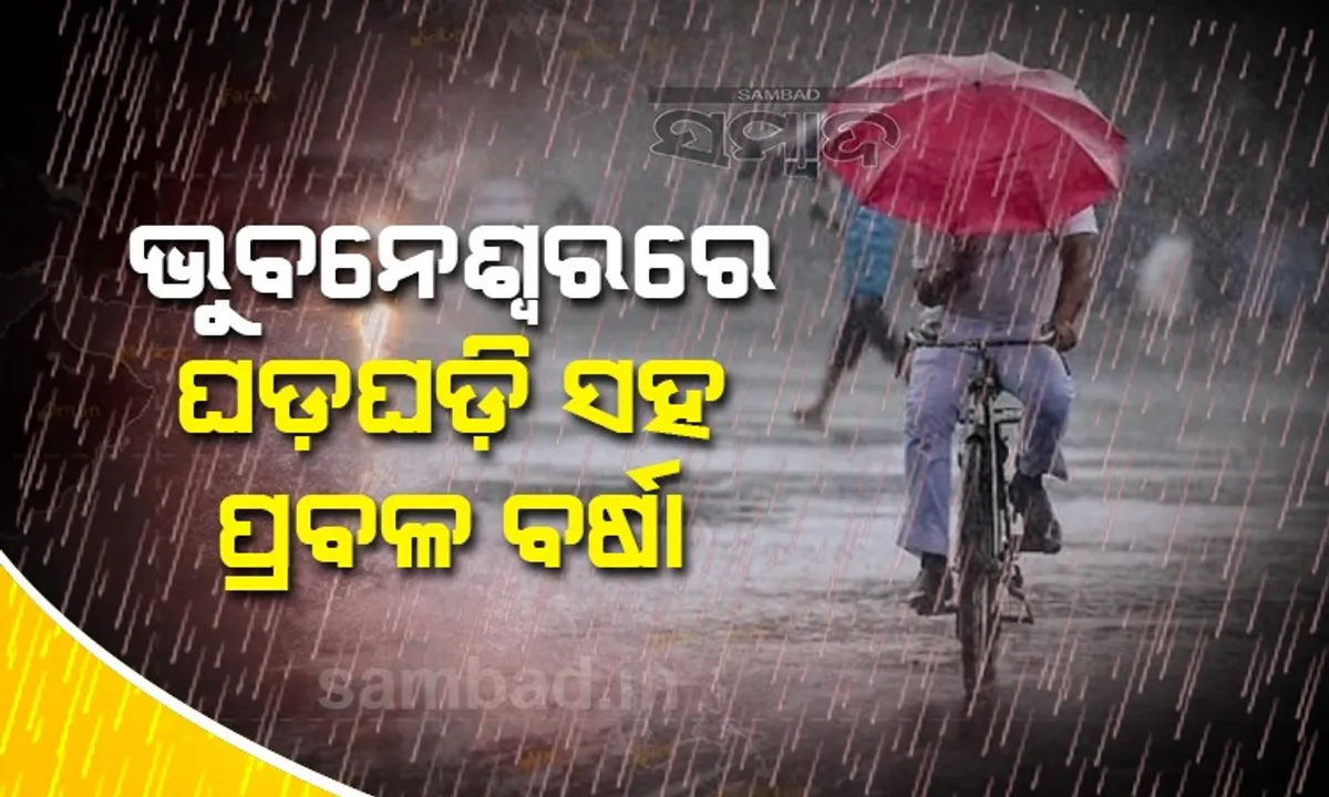  ଭିଡିଓ: ଭୁବନେଶ୍ୱରରେ ପ୍ରବଳ ବର୍ଷା, ଗରମ-ଗୁଳୁଗୁଳିରୁ ରାଜଧାନୀବାସୀଙ୍କୁ ଆଶ୍ୱସ୍ତି  