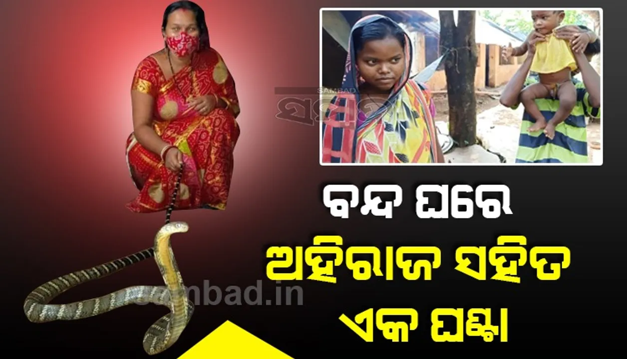  ବନ୍ଦ ଘରେ ଅହିରାଜ ସହିତ ଏକ ଘଣ୍ଟା, ଝରକା ଭାଙ୍ଗି ମୁକୁଳିଲେ ଆଦିବାସୀ ଦମ୍ପତ୍ତି, ଶିଶୁ ପୁତ୍ର